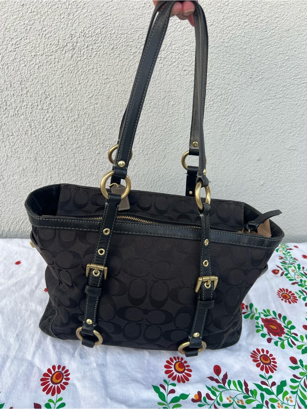 Coach Signature Black Tote Bag